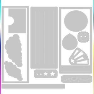 Sizzix Thinlits Die Set 13PK - Rainbow Slider Card